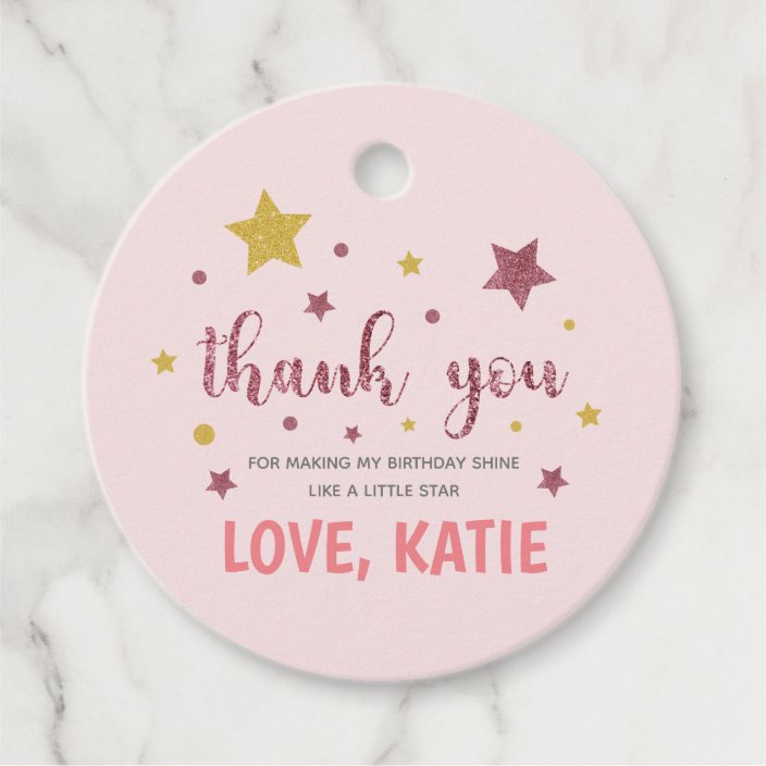 twinkle twinkle little star favor tags