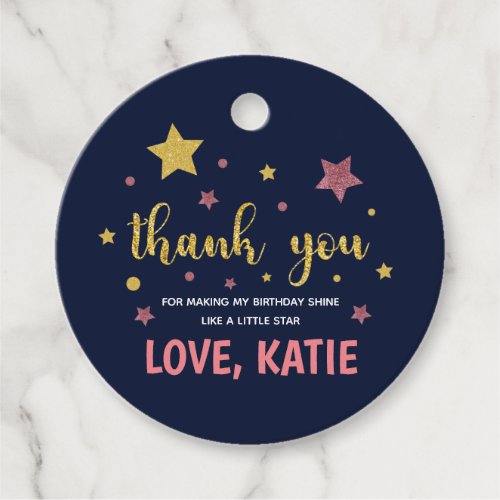 Twinkle Twinkle Little Star Thank You Favor Tags