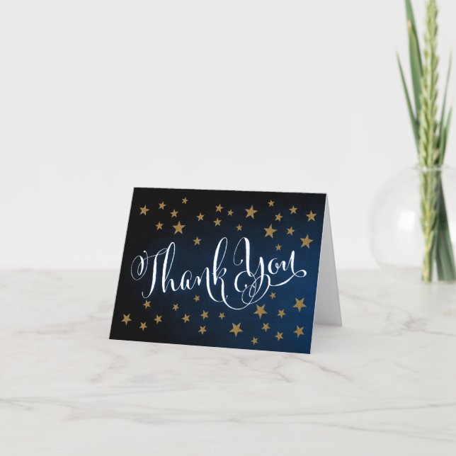 Twinkle Twinkle Little Star Thank You Note Card (Front)