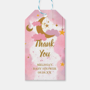 Twinkle Twinkle Little Star Thank You Pink Gift Tags