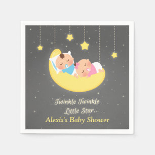 Twinkle Twinkle Little Star Twins Shower Supplies Paper Napkins