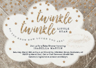 Uni Baby Shower Invitations Zazzle Le Little Star Uni Baby Shower Invitation