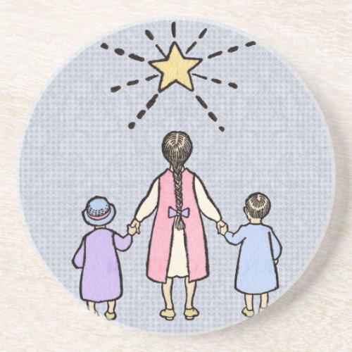 Twinkle Twinkle Little Star Vintage Nursery Rhyme Coaster