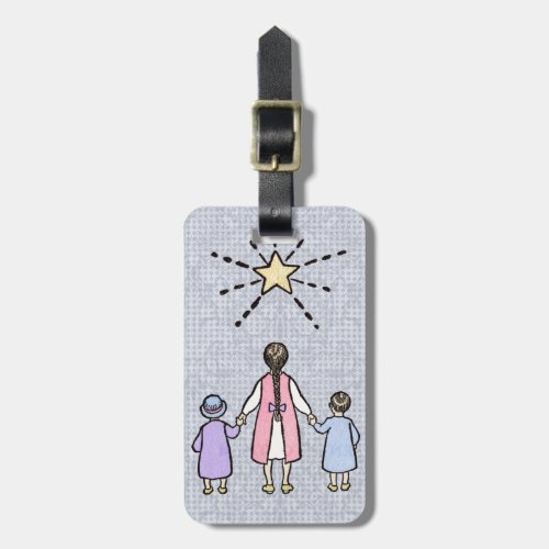 Twinkle Twinkle Little Star Vintage Nursery Rhyme Luggage Tag