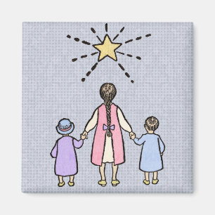 Twinkle Twinkle Little Star Vintage Nursery Rhyme Magnet