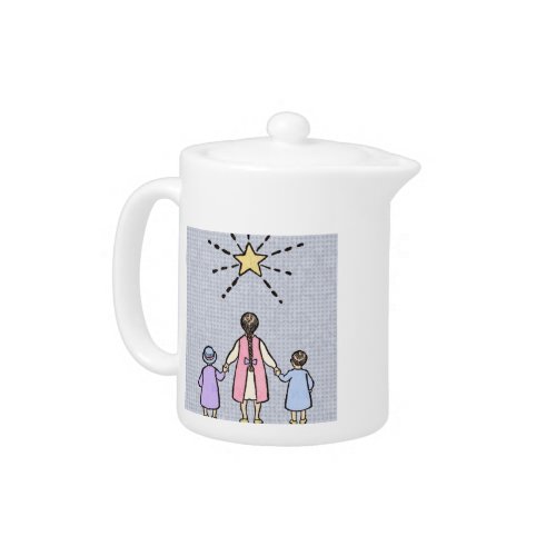 Twinkle Twinkle Little Star Vintage Nursery Rhyme Teapot