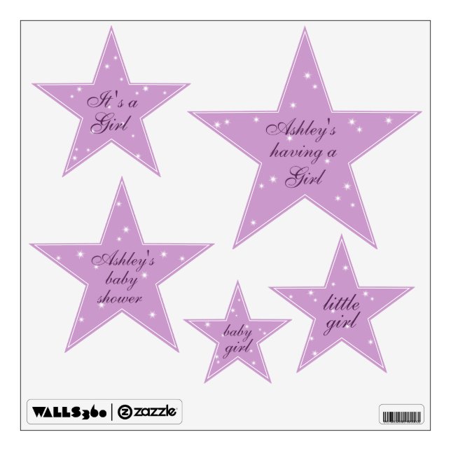 Twinkle Twinkle Little Star Wall Decals (Front)