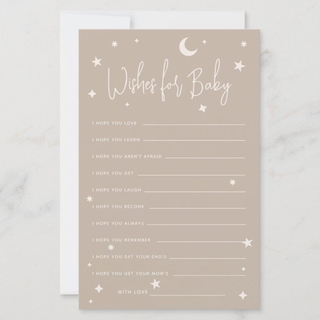 Twinkle Twinkle Little Star Wishes For Baby Flayer (Front)