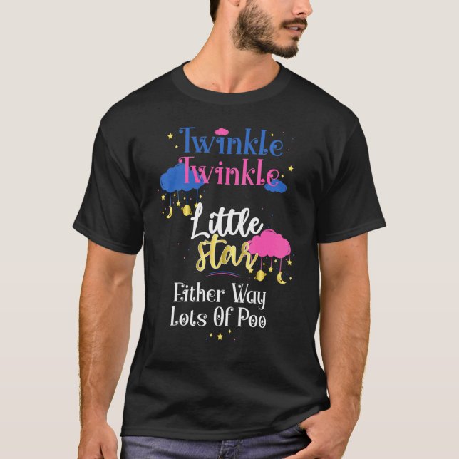 Twinkle Twinkle Little Stars Either Way Lots Of Po T-Shirt (Front)
