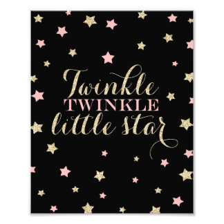 Twinkle Twinkle Little Stars Nursery Print
