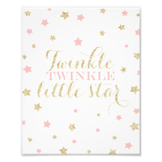 Twinkle Twinkle Little Stars Nursery Print