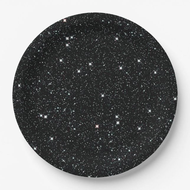 TWINKLE, TWINKLE, LITTLE STARS (outer space) ~ Paper Plates (Front)