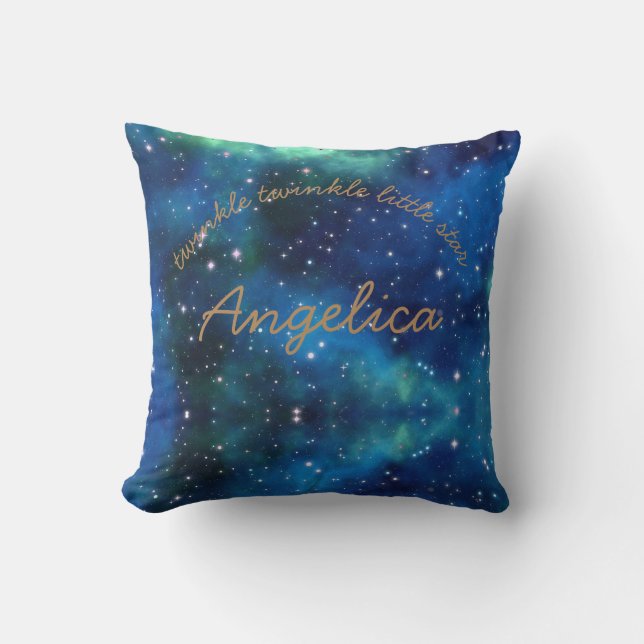 Twinkle twinkle little stars Personalized cushion (Front)