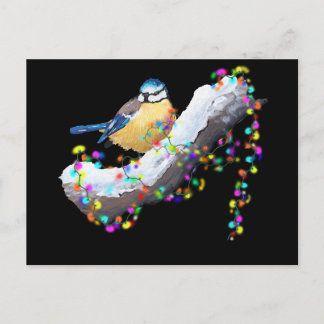 Twinkle Twinkle Little Tit Holiday Postcard