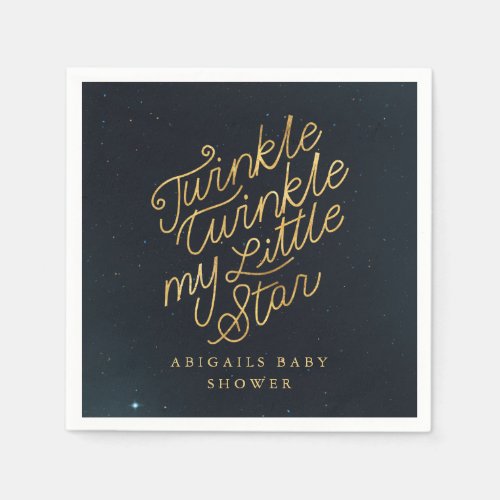 Twinkle twinkle my little star napkins