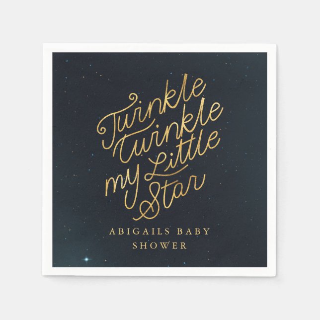 Twinkle twinkle my little star napkins (Front)