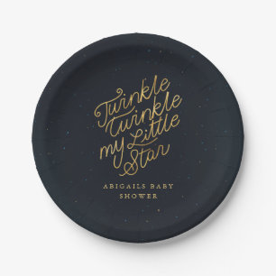 Twinkle twinkle my little star paper plates