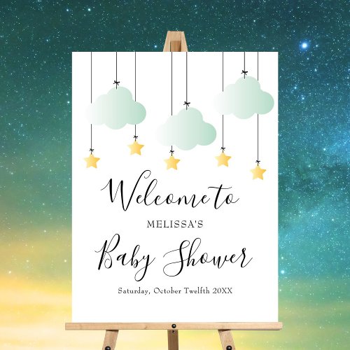 Twinkle Twinkle Neutral Baby Shower Welcome SIgn