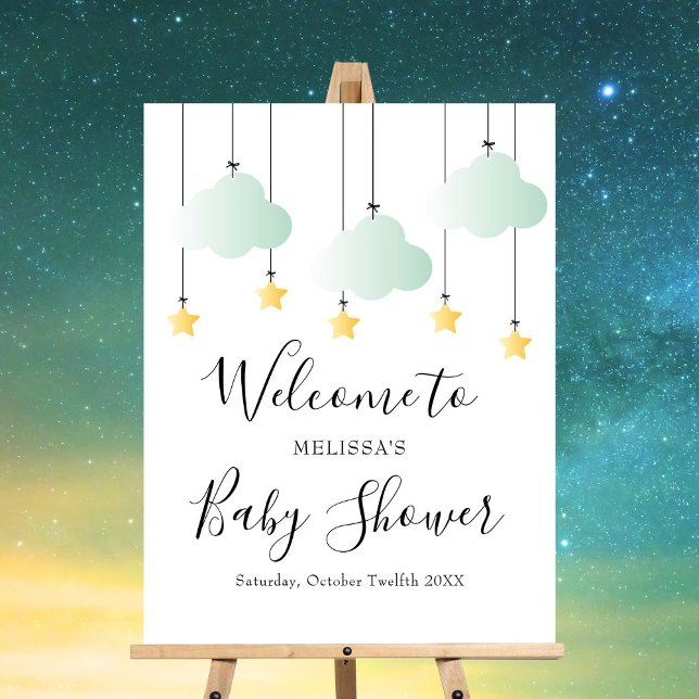 Twinkle Twinkle Neutral Baby Shower Welcome SIgn (Twinkle Twinkle Neutral Baby Shower Welcome SIgn)