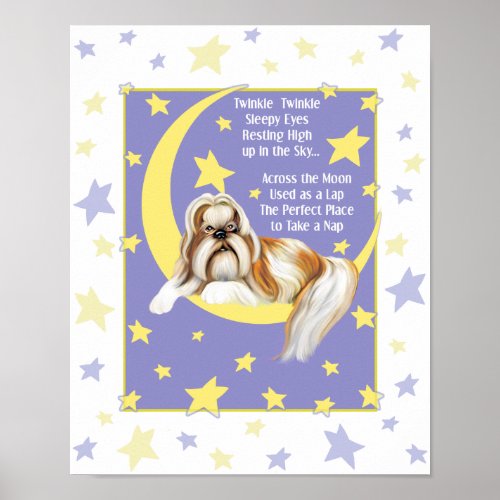 Twinkle Twinkle Shih Tzu Poster