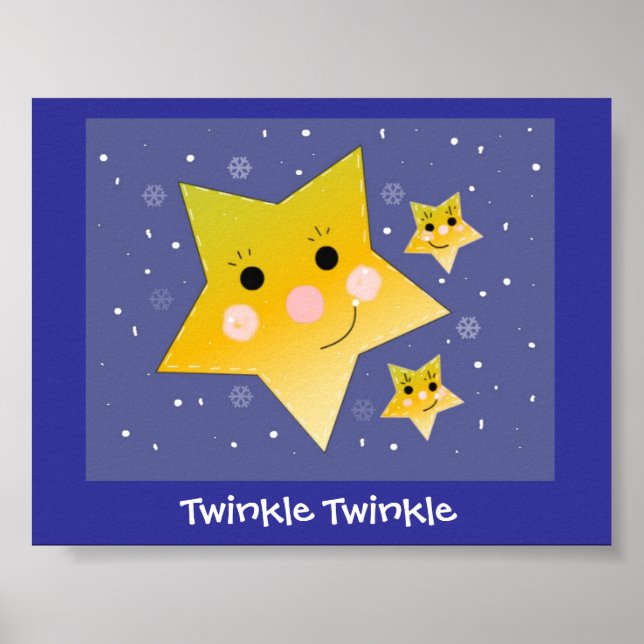Twinkle Twinkle Smiling Stars Poster (Front)