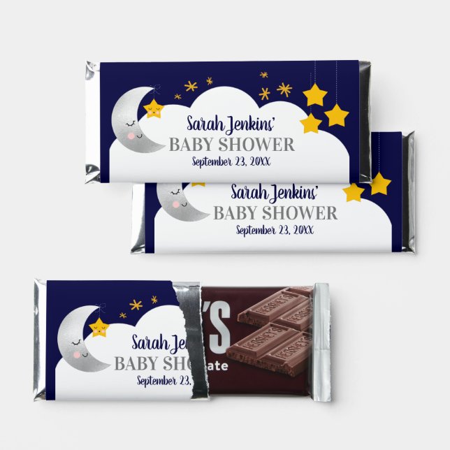 Twinkle Twinkle Star Baby Shower  Hershey Bar Favors (Front)