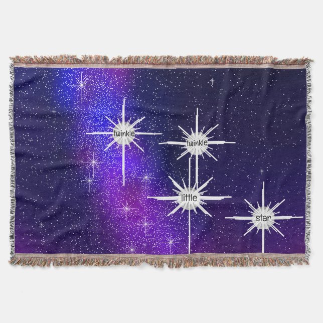 Twinkle Twinkle  Throw Blanket (Front)