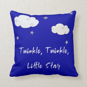Twinkle Twinkle Throw Pillow by BamalamArt at Zazzle
