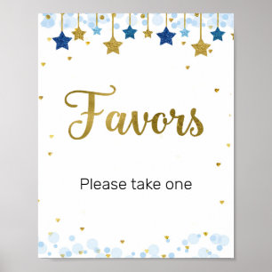 Twinkle Twinkle Watercolor Favor Sign
