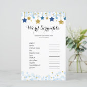 Twinkle Twinkle Watercolor Word Scramble Game (Standing Front)