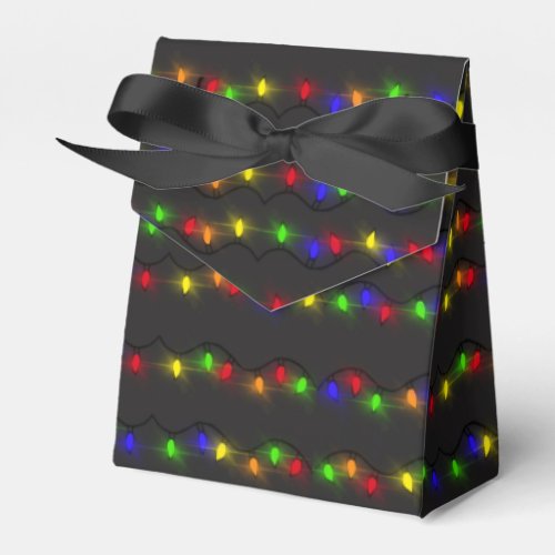 Twinkling Christmas Lights   Favor Boxes