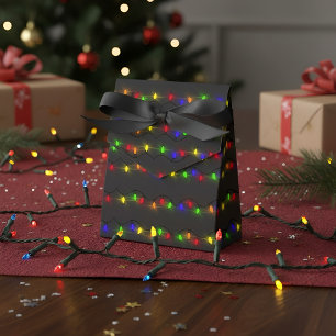 Twinkling Christmas Lights   Favor Boxes