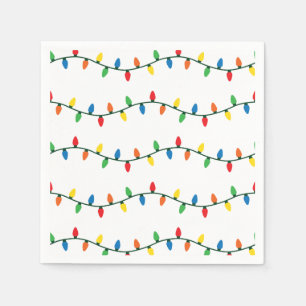 Twinkling Christmas Lights Napkins