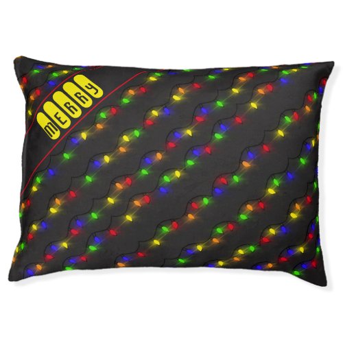 Twinkling Christmas lights Pet Bed