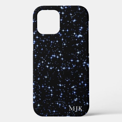 Twinkling Glitter Stars in the Night Sky iPhone 12 Pro Case