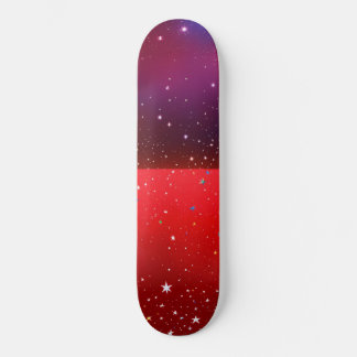 Twinkling in red skateboard
