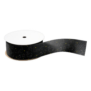Twinkling Magical Sky Star Animals Grosgrain Ribbon