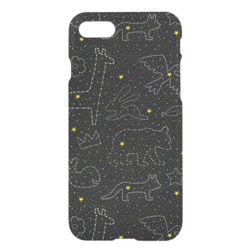 Twinkling Magical Sky Star Animals  iPhone SE87 Case
