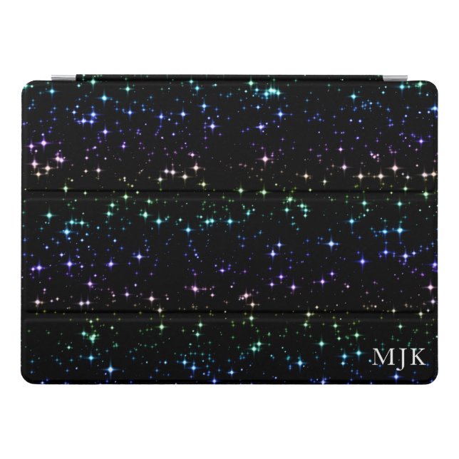 Twinkling Rainbow Glitter Stars in the Night Sky iPad Pro Cover (Horizontal)
