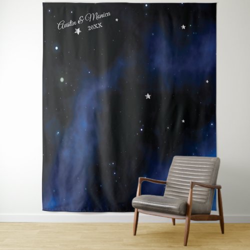 Twinkling Stars at Night Hanging Tapestry