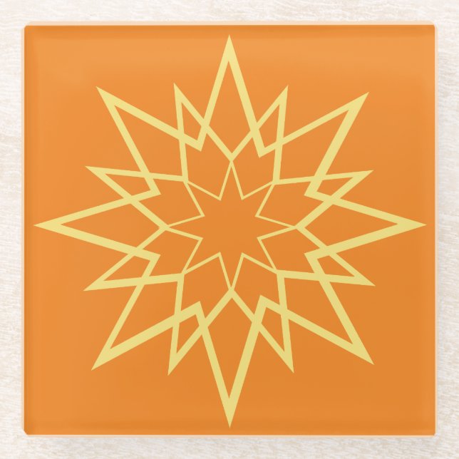 Twinkling Stars Glass Coaster (Front)