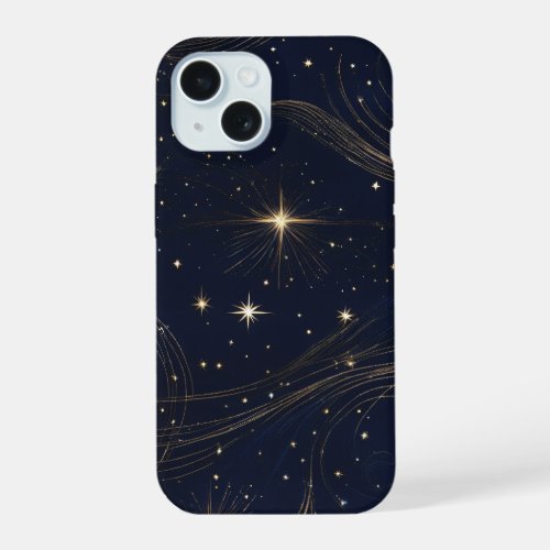 Twinkling stars iPhone 15 case