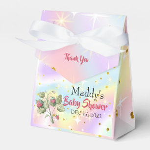 Twinkling Stars Strawberries Thank You Baby Shower Favor Boxes