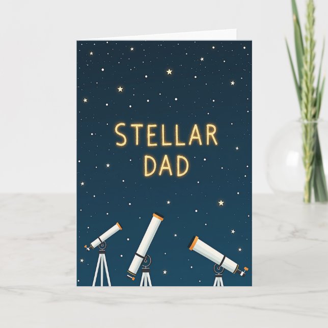 Twinkling Stellar Dad Lights Card (Front)