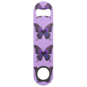 Twinkling Wings: Purple Sparkle Butterfly Bar Key