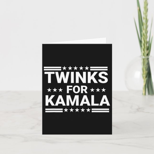 Twinks For Kamala Harris 1  Card (Front)