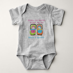 Twinnies Born Together, Friends Forever Baby Bodysuit