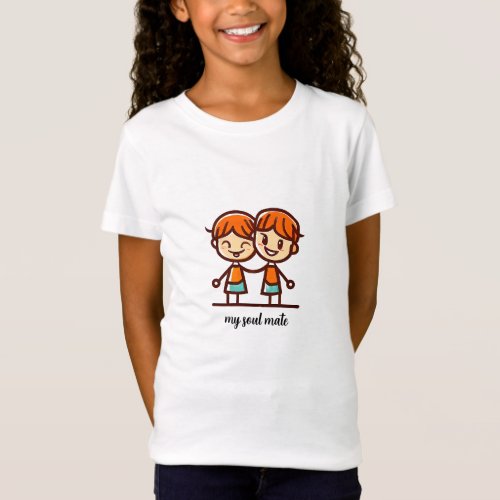 Twinning With My Bestie Celebrate Siblings Day T_Shirt