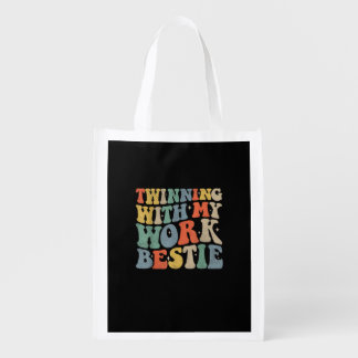 Twinning With My Work Bestie Spirit Week Best Frie Grocery Bag