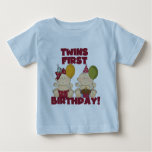 Twins 1st Birthday Boy/girl T-shirts And Gifts at Zazzle